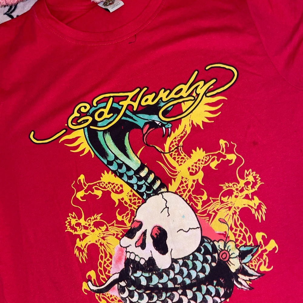 Red Ed hardy Shirt